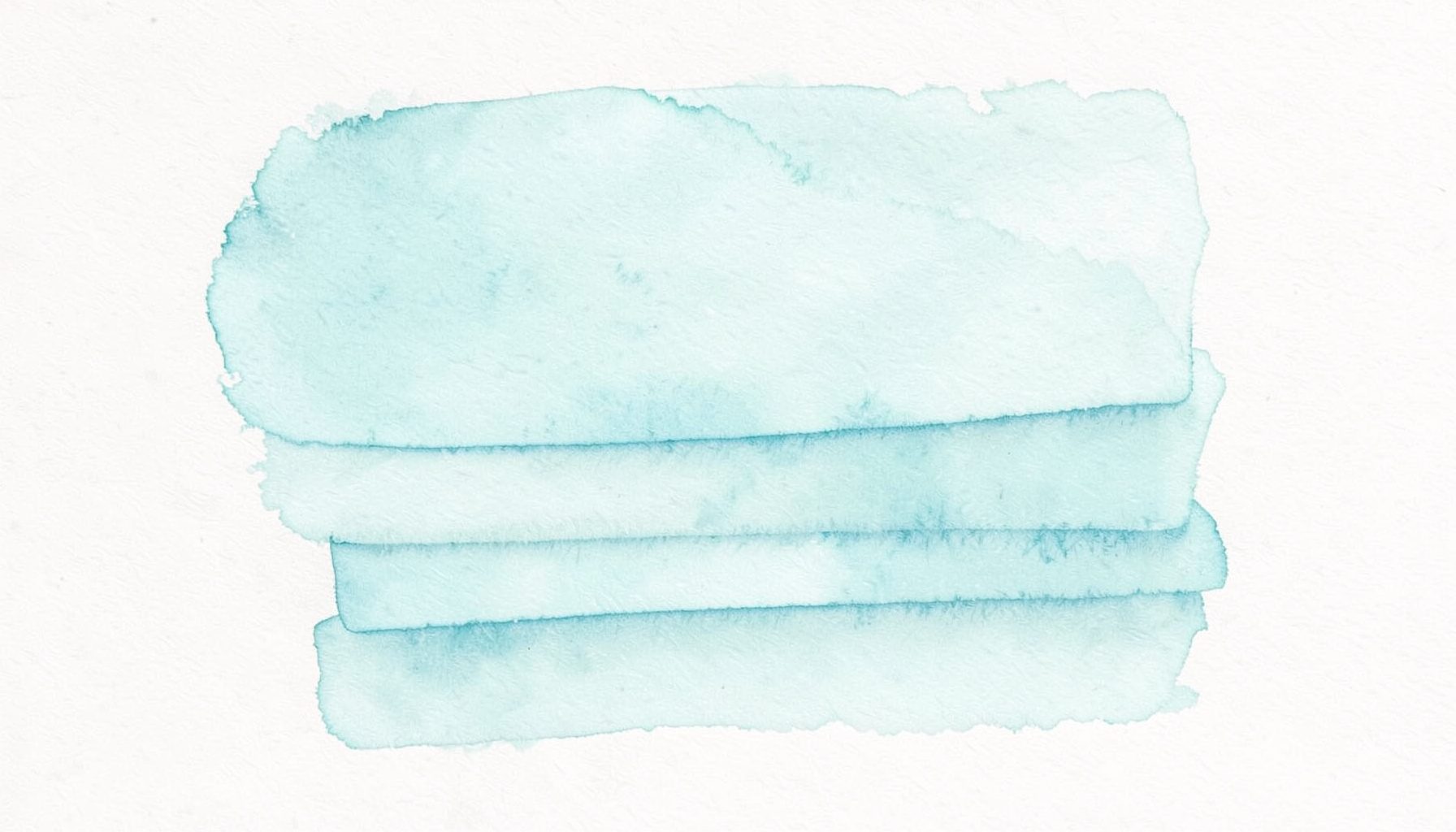 Soft watercolour of stacked pale cyan rectangles in a flat, calm composition